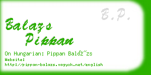 balazs pippan business card